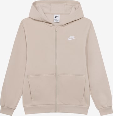 Nike Sportswear Sweatvest 'CLUB FLC' in Beige: voorkant