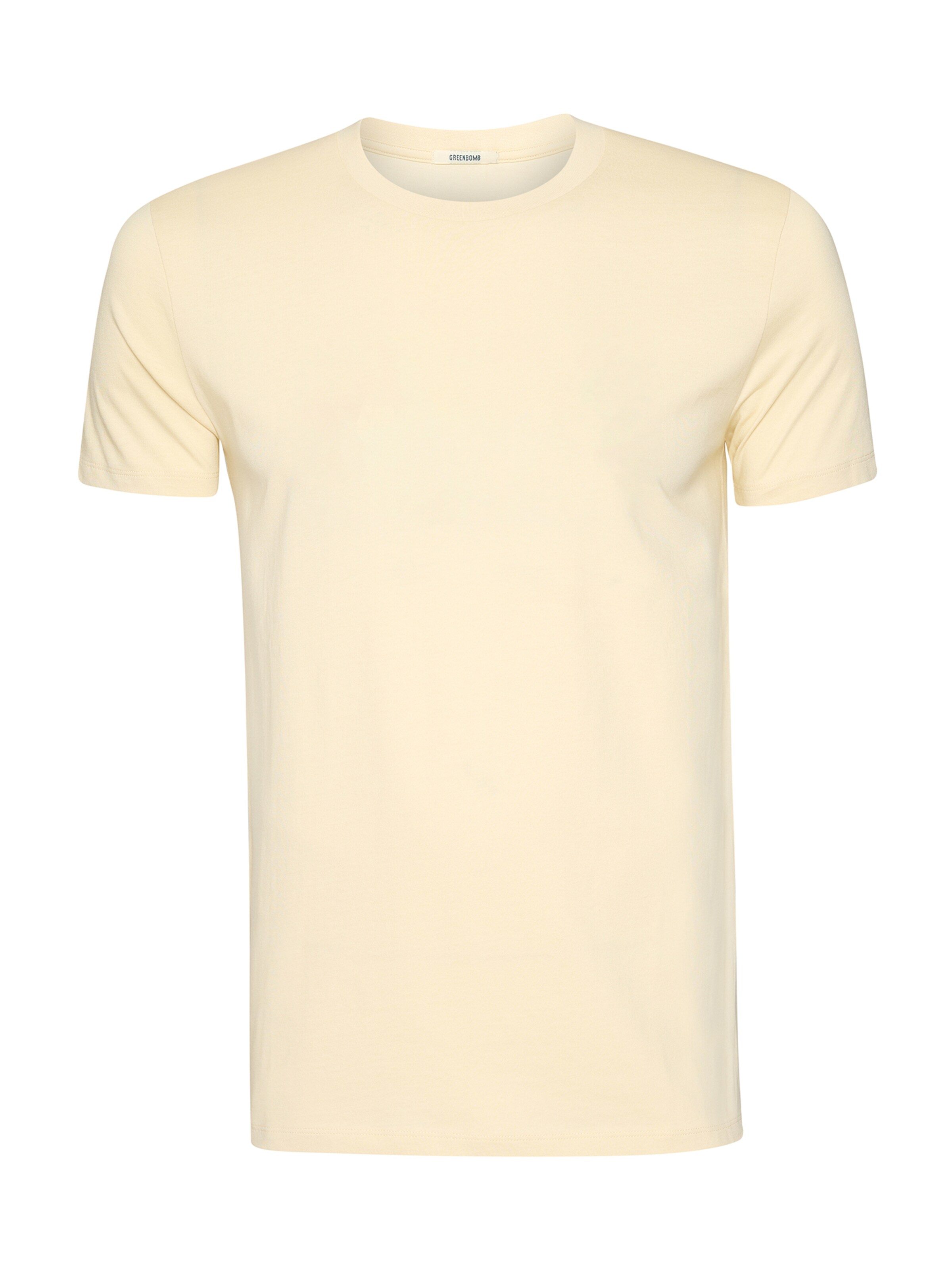 GREENBOMB T-Shirt 'Guide Basic' in Gelb: Vorderseite