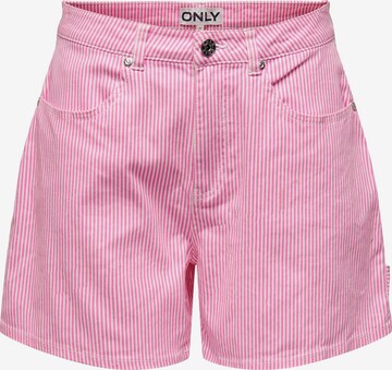 ONLY Loosefit Broek 'VOX' in Roze: voorkant