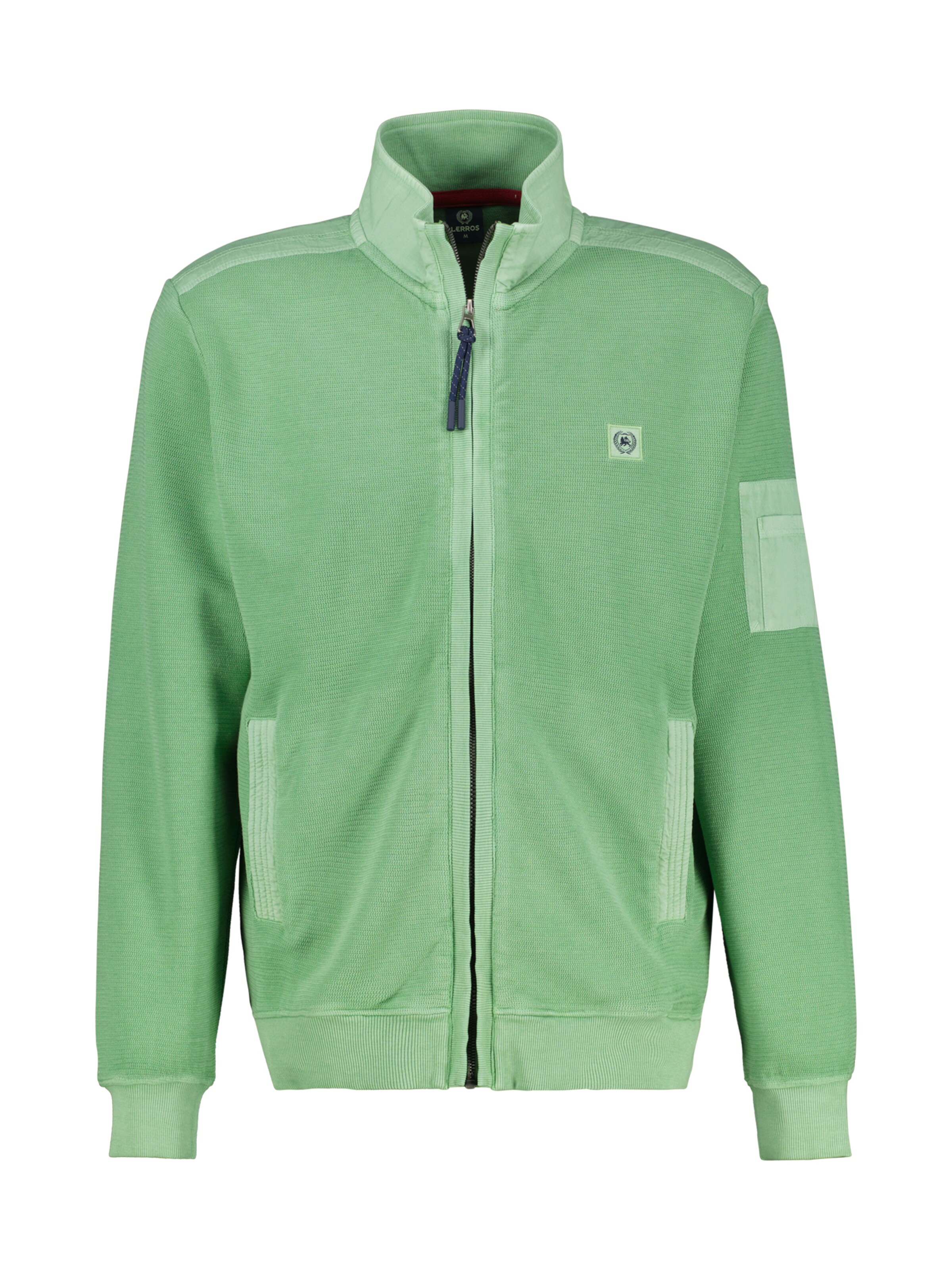 LERROS Sweat jacket in Green: front