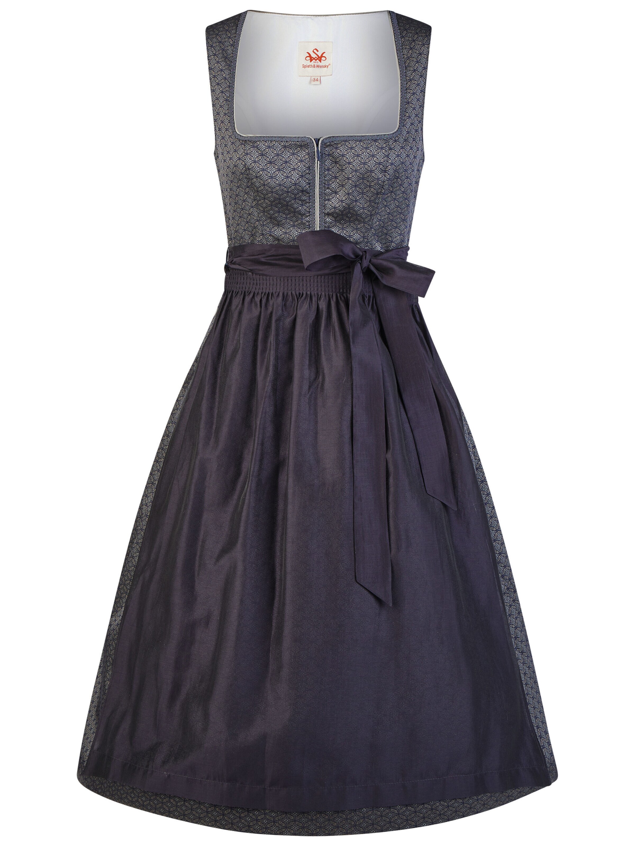 Dirndl 'Heilbach' SPIETH & WENSKY en bleu : devant