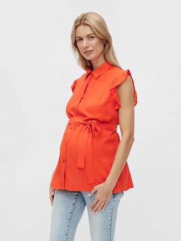 MAMALICIOUS Bluse 'Mercy Lia' i rød: forside