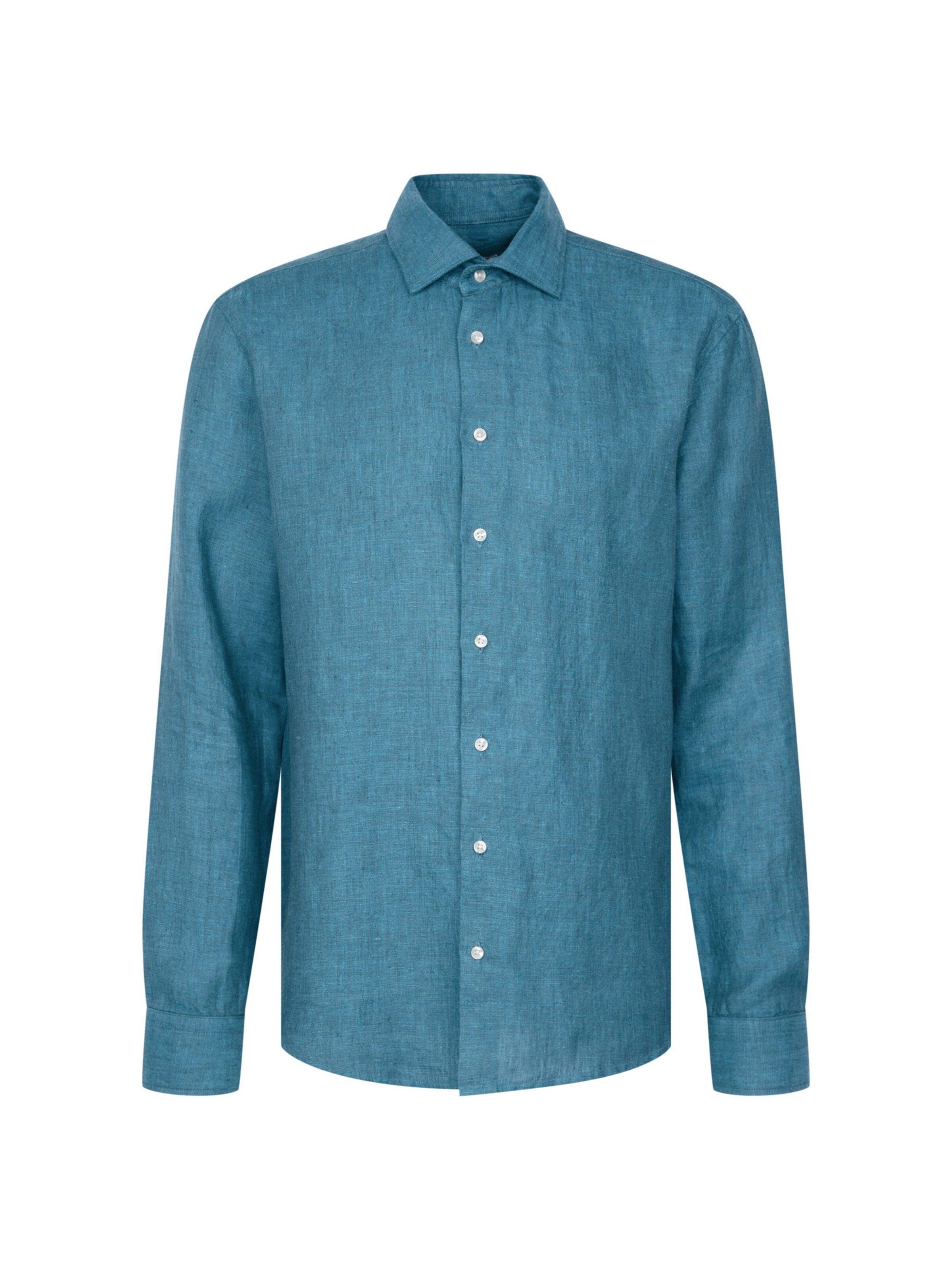 SEIDENSTICKER Regular fit Business shirt 'Smart Linen' in Blue: front
