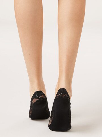 CALZEDONIA LACE in Schwarz