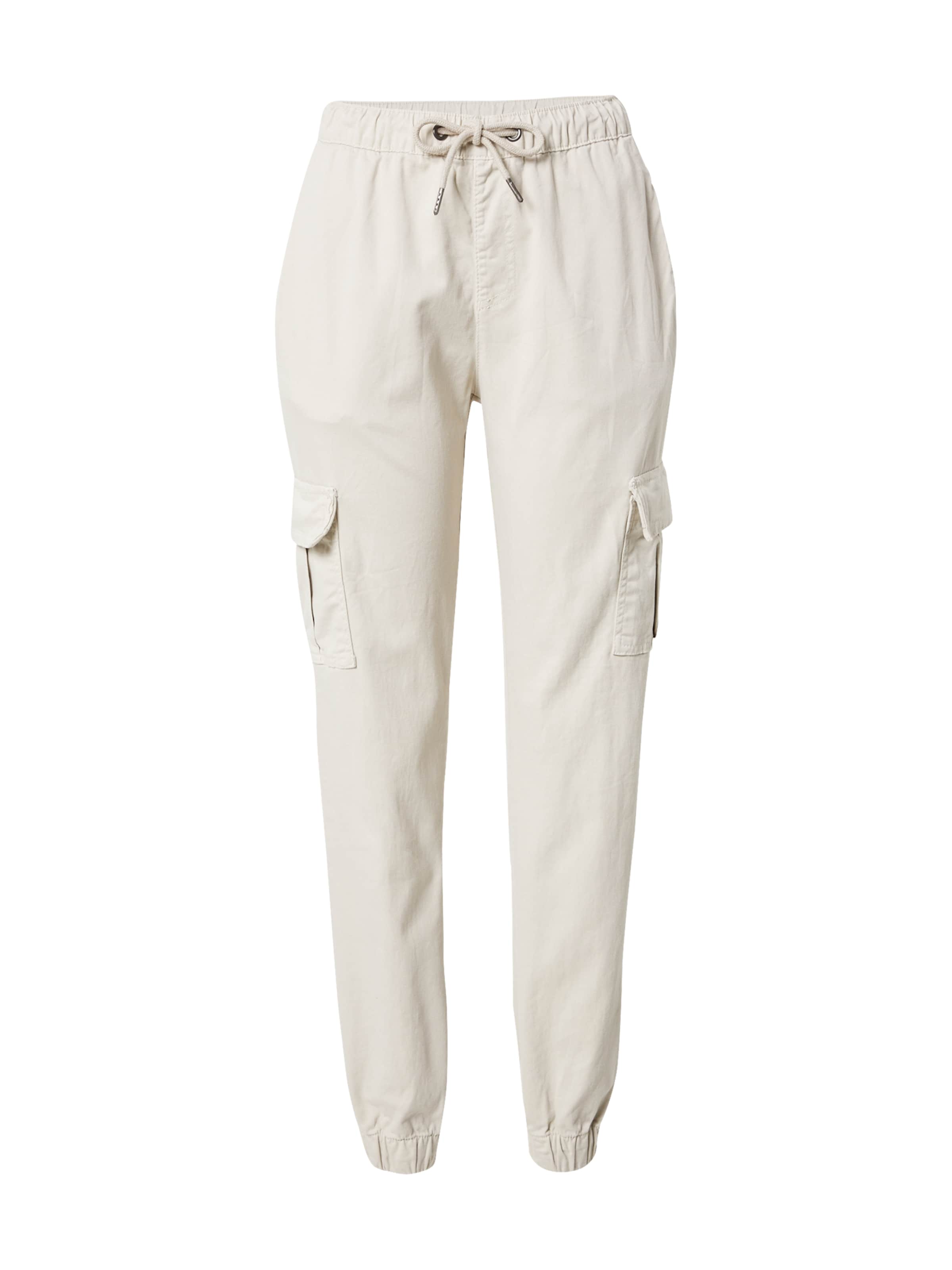 Urban ClassicsTapered Cargo hlače - bež boja: prednji dio