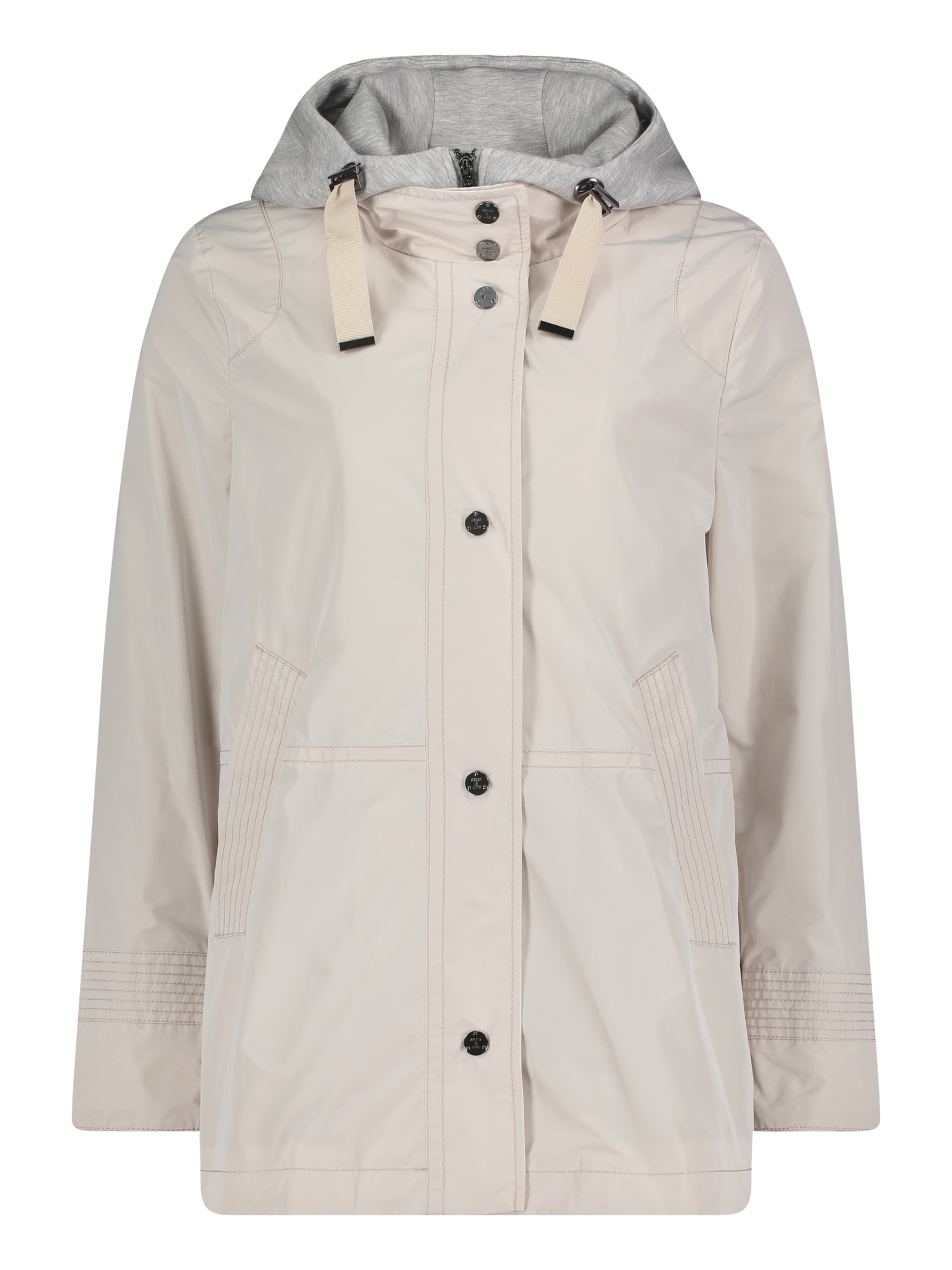Amber & June Between-season jacket in Grey: front