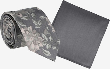 WILLEN Tie 'Floral / Uni' in Pink: front