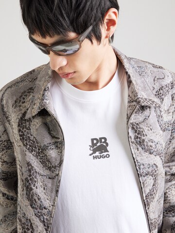 HUGO - Camiseta 'Deckies_RB' en blanco