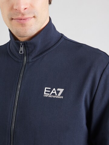 Giacca di felpa di EA7 Emporio Armani in blu