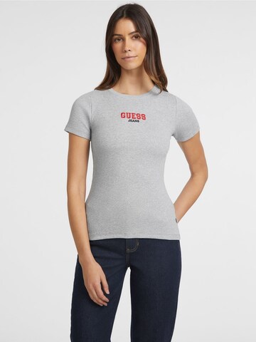 GUESS JEANS T-Shirt in Grau: Vorderseite