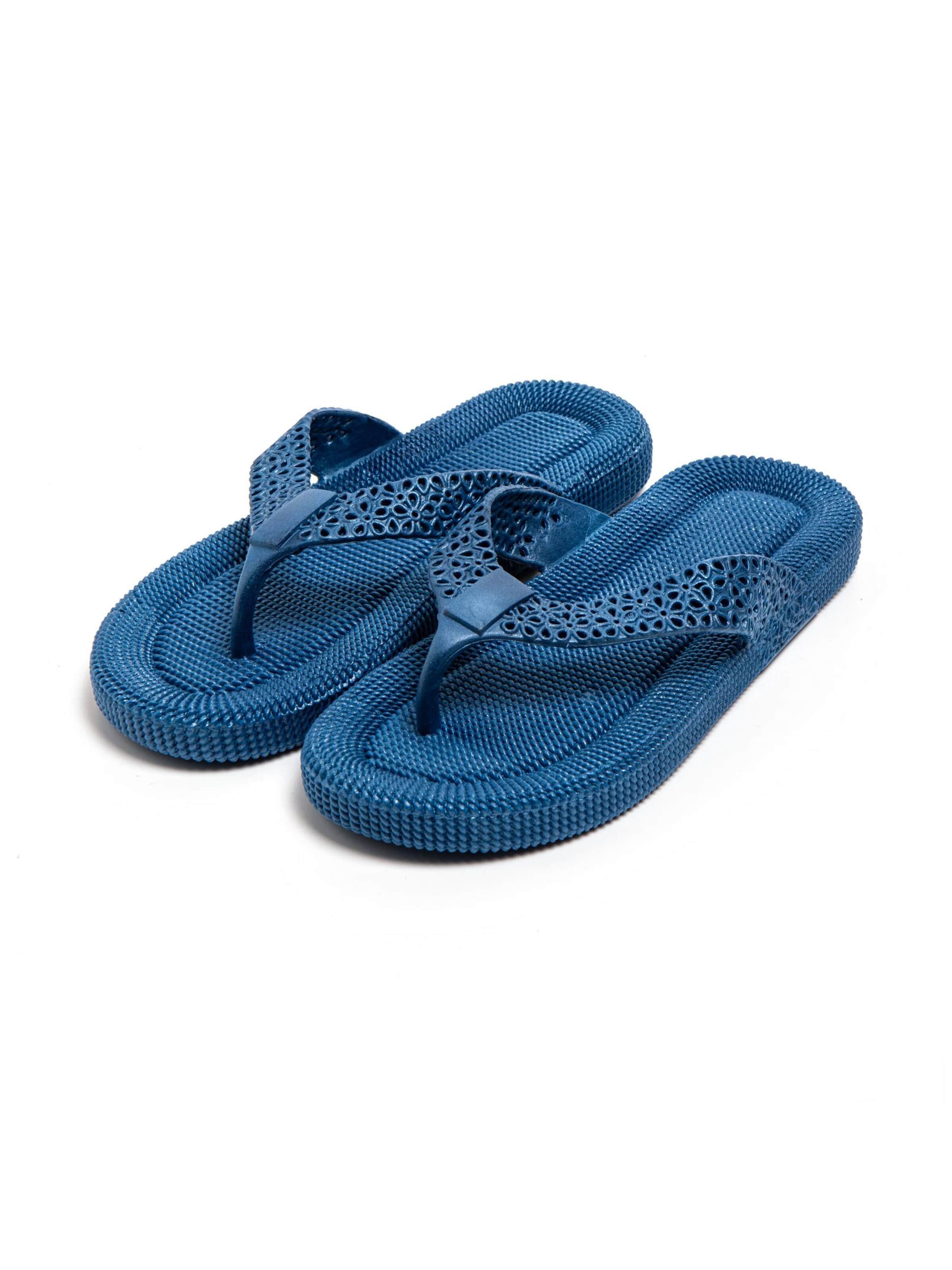 Brasileras T-Bar Sandals 'Flopee' in Blue