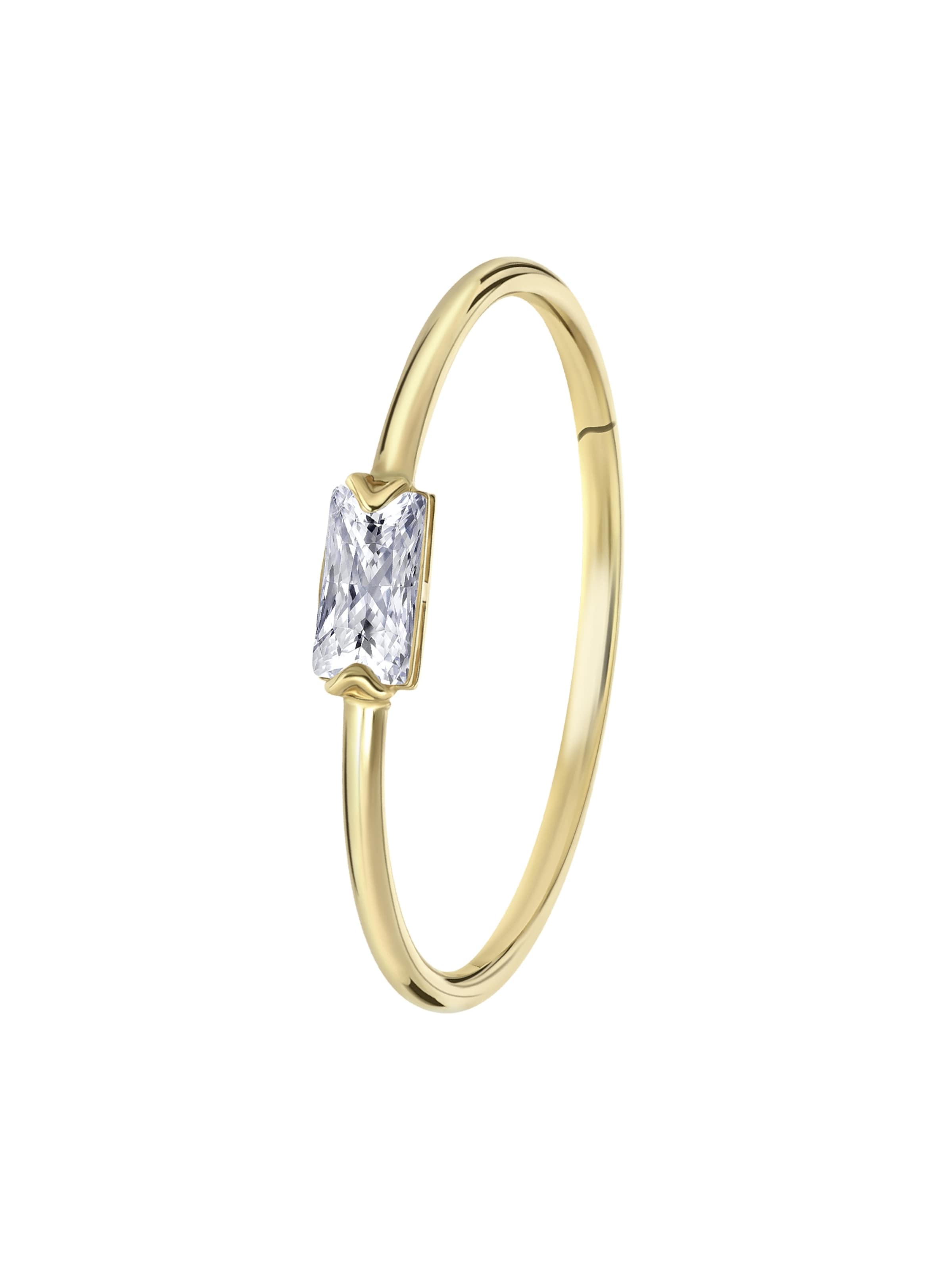 Lucardi Ring in Goud: voorkant