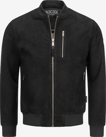 INDICODE JEANS Between-Season Jacket 'Maddoc' in Black: front