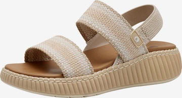 JANA Sandaal in Bruin: voorkant