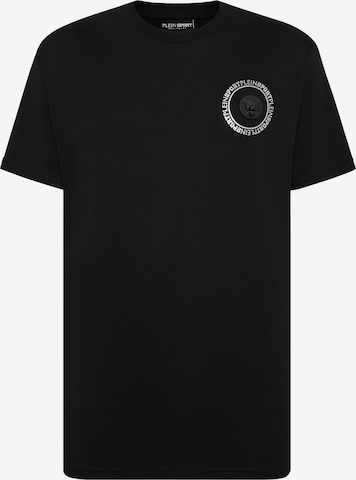 Plein Sport - Camisa 'Carbon Tiger' em preto: frente
