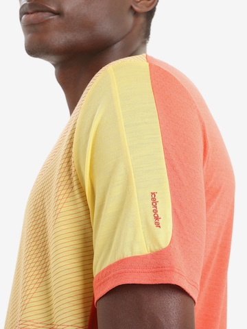 ICEBREAKER - Camiseta funcional 'GEODETIC' en naranja