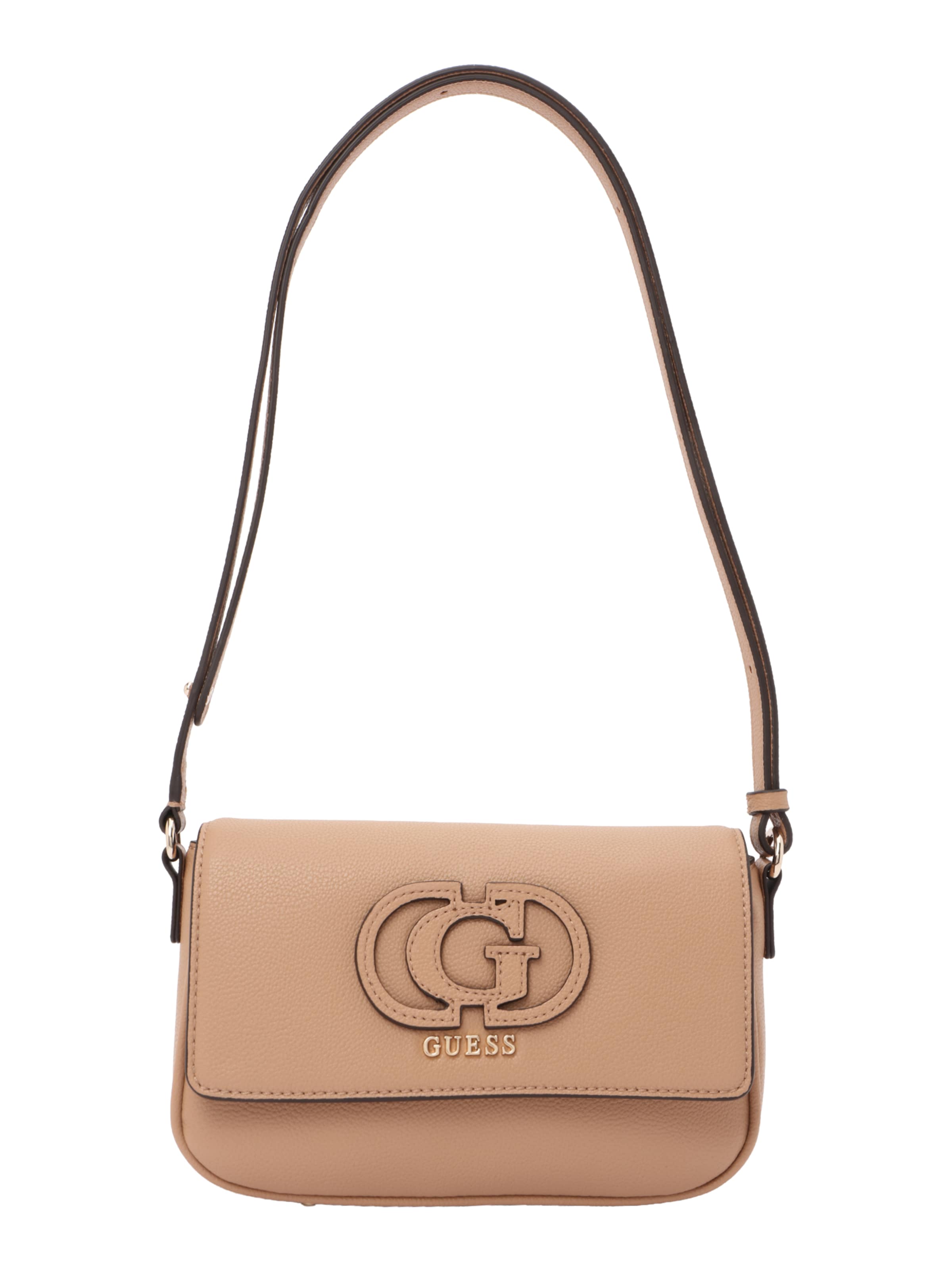 GUESS Skuldertaske 'Isola' i beige: forside