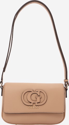 GUESS Skuldertaske 'Isola' i beige: forside