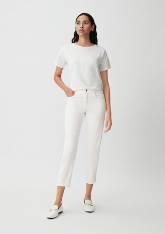 COMMA Slim fit Pants in White