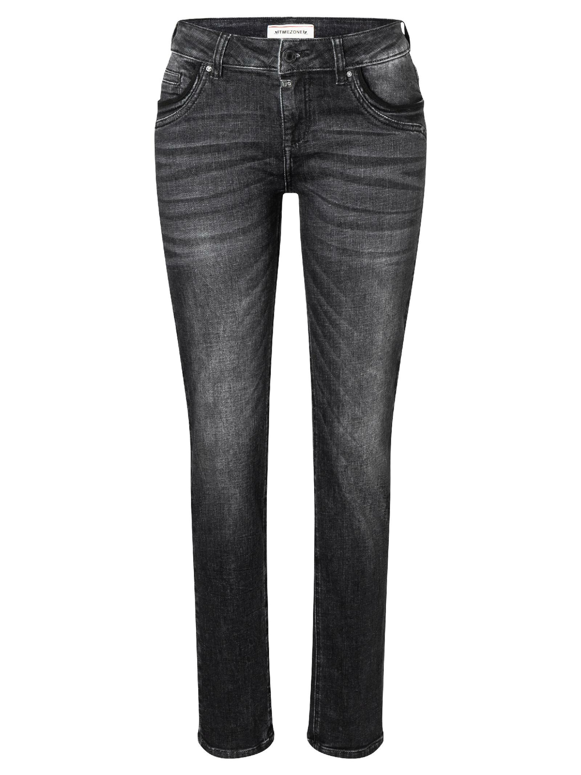 TIMEZONE Slimfit Jeans 'Tahila' in Schwarz: Vorderseite