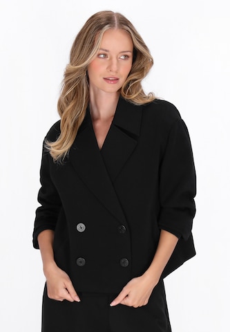 Manteau mi-saison 'Classic' DreiMaster Klassik en noir : devant