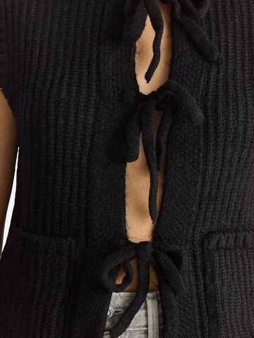 Gilet in maglia di Bianco Lucci in nero