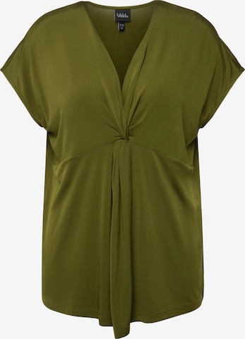 Ulla Popken Blouse in Green: front