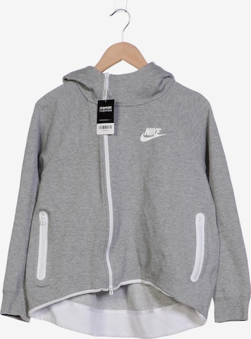 NIKE Kapuzenpullover M in Grau: predná strana