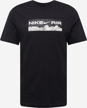 Nike Sportswear Тениска в черно: отпред