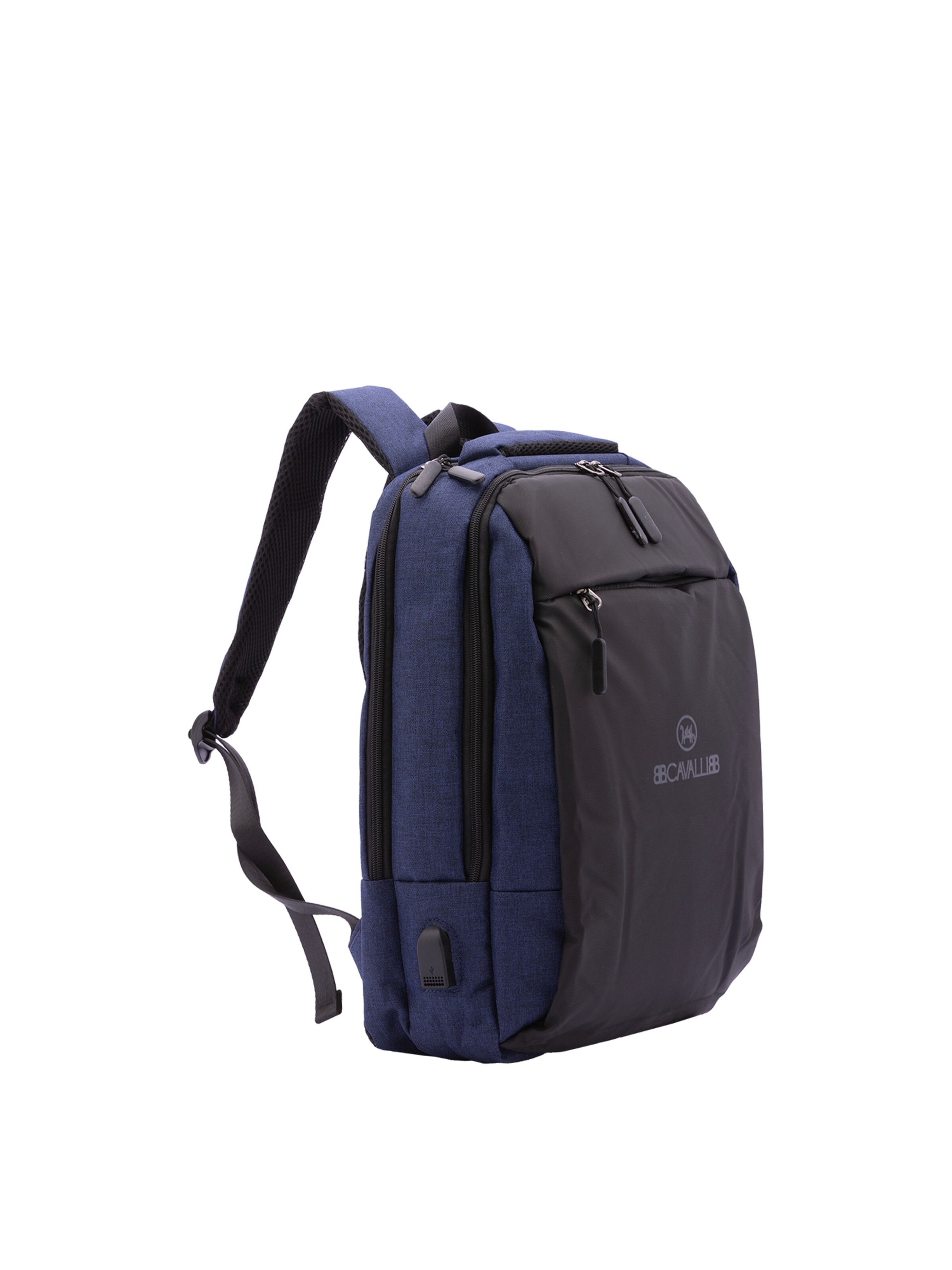 Zaino 'Zaino B Cavalli Poliestere Chiusura Zip Tasche Esterne 40x28x15 cm' di B. Cavalli in blu
