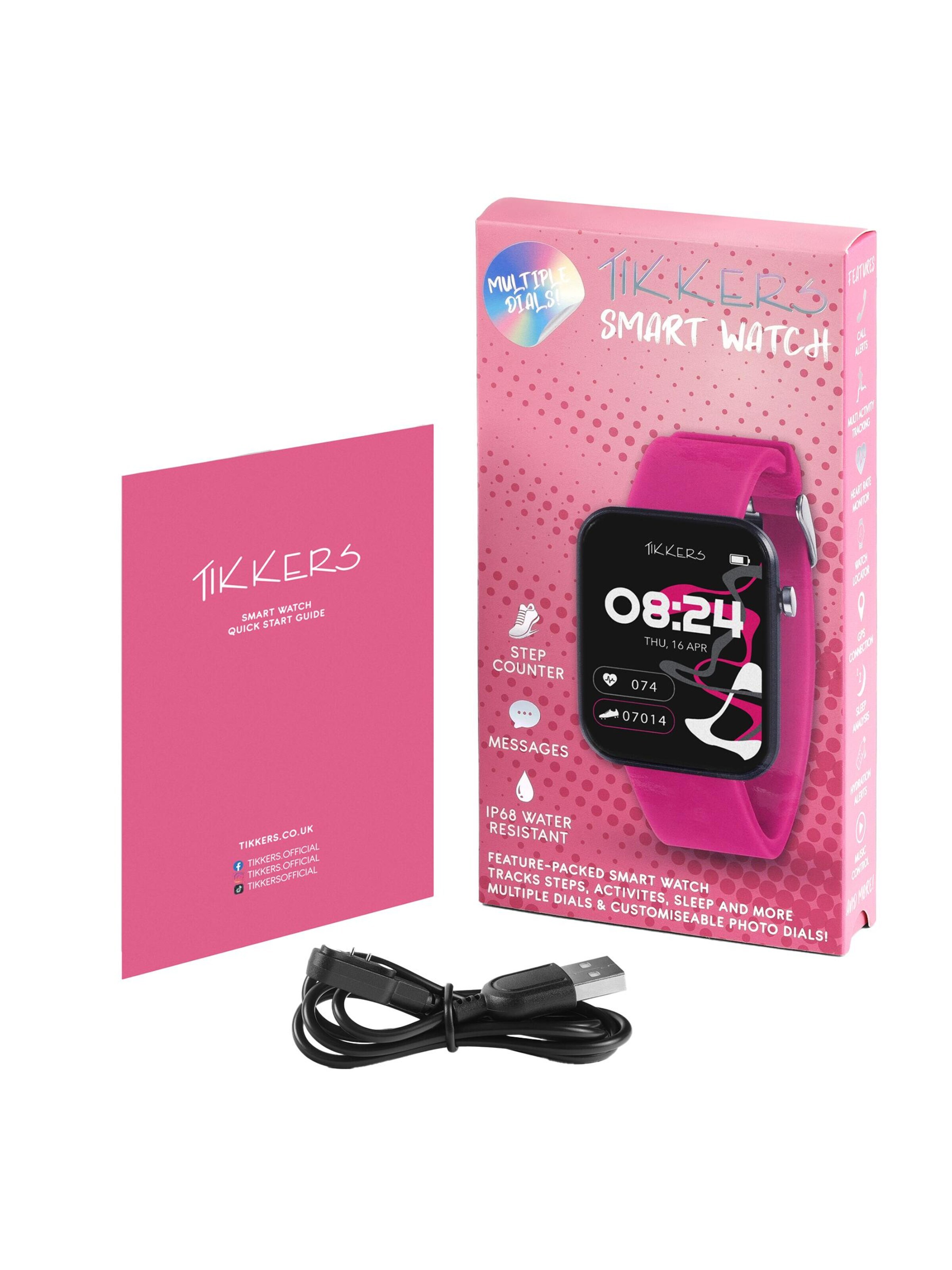 Montre 'Tikkers Smart Watch Serie 13 Silikonband' Tikkers en rose