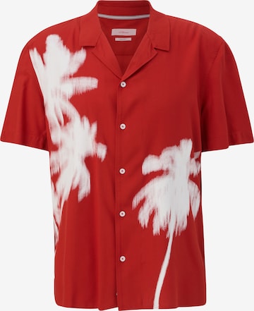 s.Oliver Button Up Shirt in Red: front