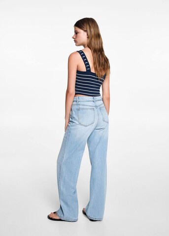 MANGO TEEN Wide leg Jeans in Blue