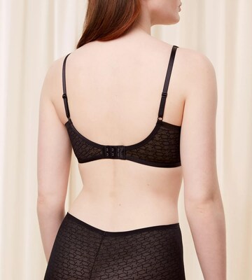 TRIUMPH Triangle Bra 'Signature Sheer' in Black