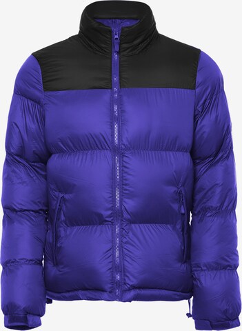 ALEKO Winter Jacket in Blue: front