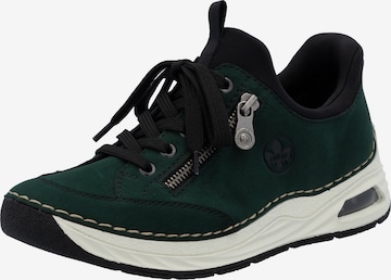 Rieker Sportlicher Schnürschuh in Grün: Vorderseite