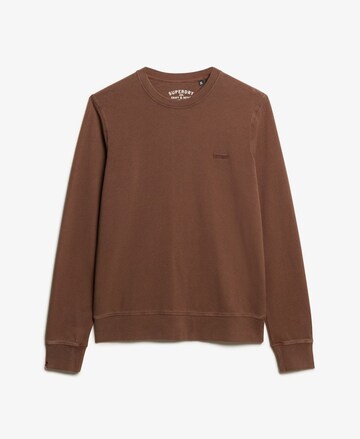 Sweat-shirt Superdry en marron : devant