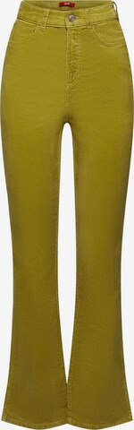 évasé Pantalon ESPRIT en vert : devant