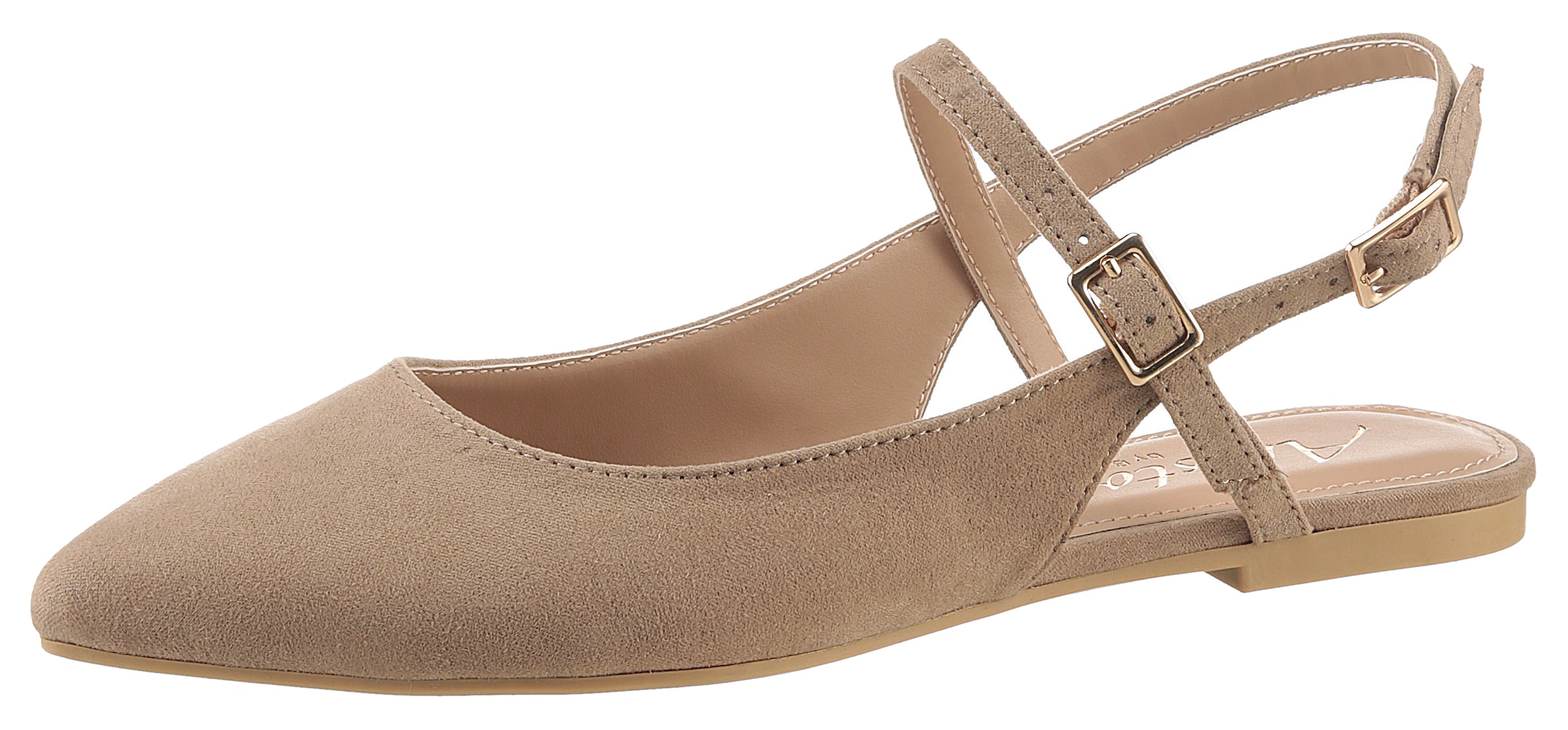 Aniston Ballerina in Grau: Vorderseite