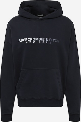 Abercrombie & FitchSweater majica - crna boja: prednji dio