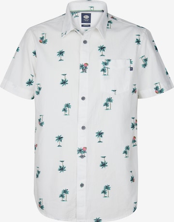 Petrol Industries Regular Fit Paita 'Coralshore' värissä valkoinen: etupuoli