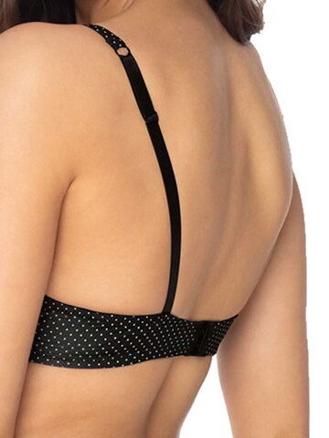 VIANIA T-Shirt BH 'Dotty'‌‌‌‌‌‌‌ in Schwarz