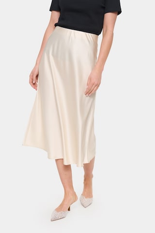 SAINT TROPEZ Nederdel i beige
