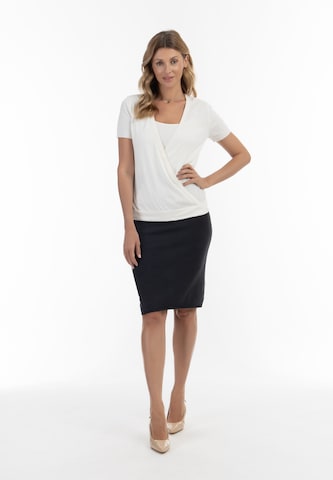 Pull-over Usha en blanc