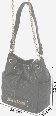 Borsa a sacco di Love Moschino in nero