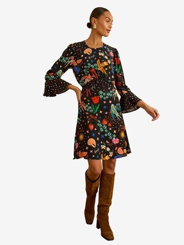 Robe love & roses en noir : devant