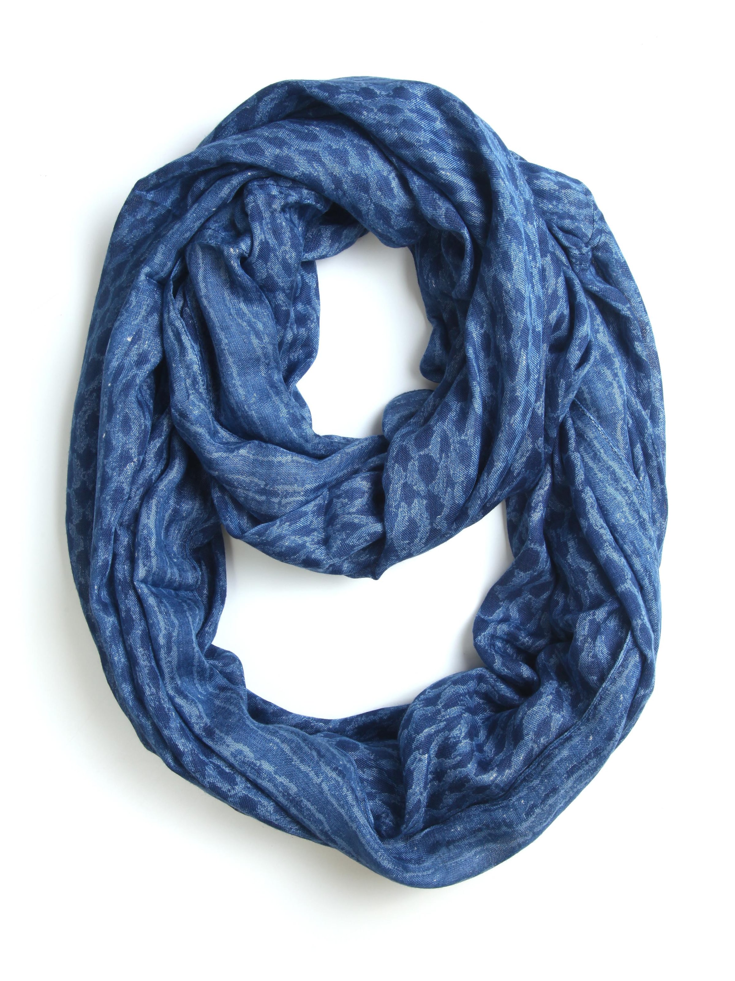 COLLEZIONE ALESSANDRO Tube Scarf 'Jeansi' in Blue