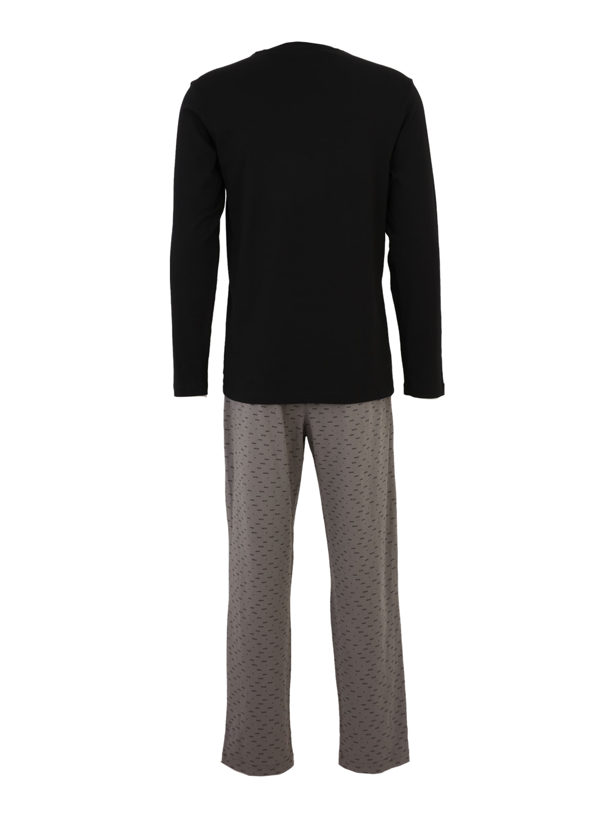 Emporio Armani Дълга пижама в черно