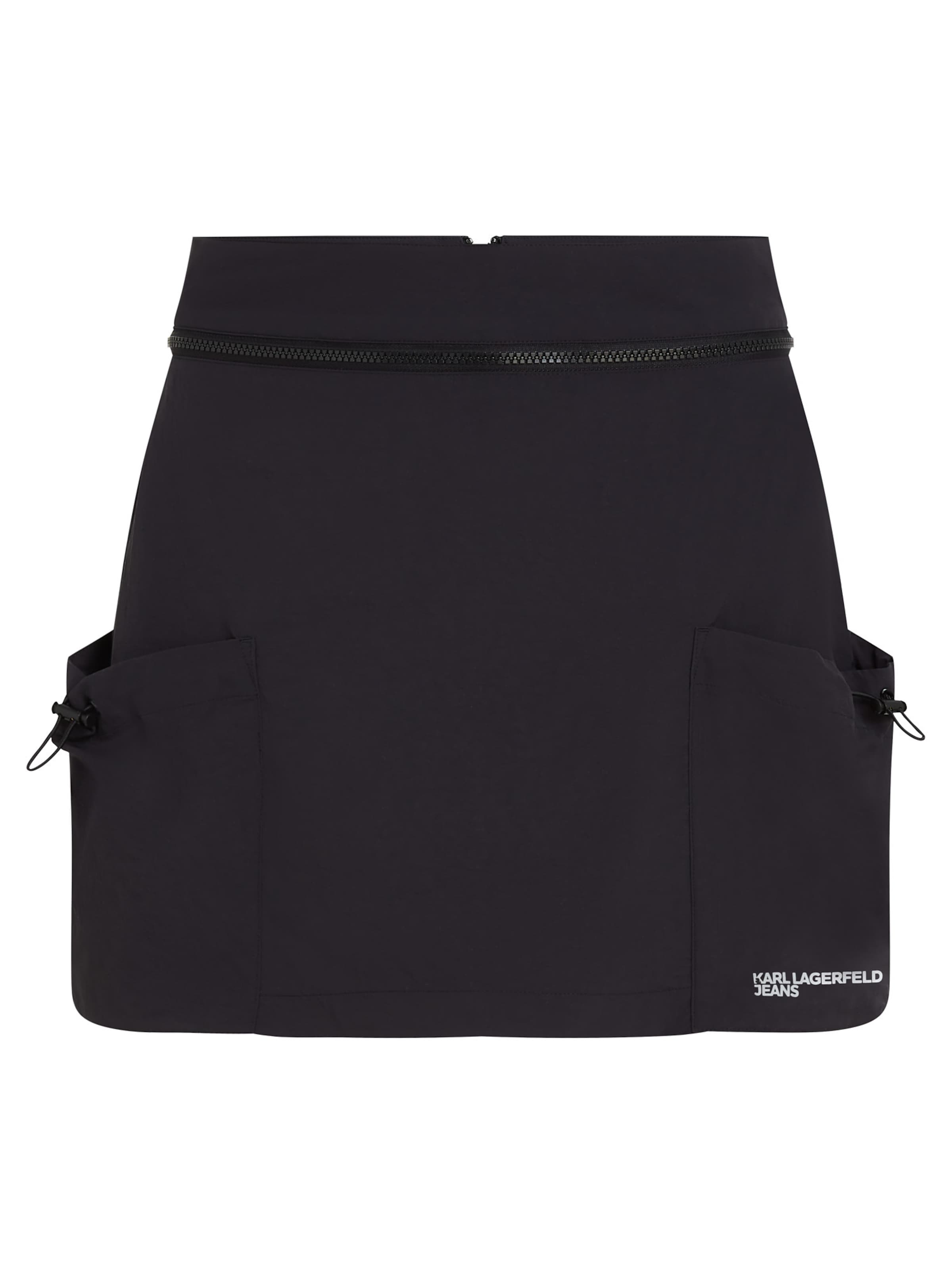 Gonna di KARL LAGERFELD JEANS in nero: frontale