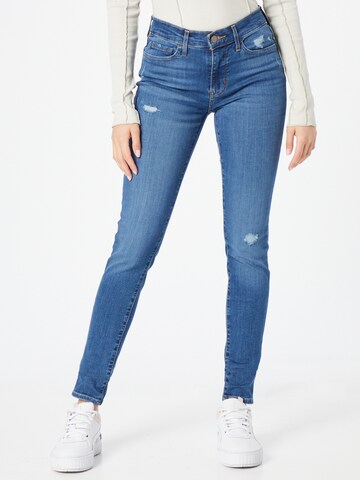 LEVI'S ® Skinny Jeans '710 Super Skinny' in Blauw: voorkant